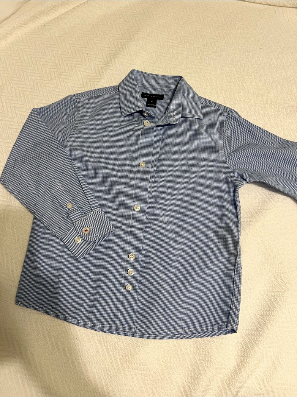 Tommy Hilfiger Boy’s Light Blue Button Down Shirt 4